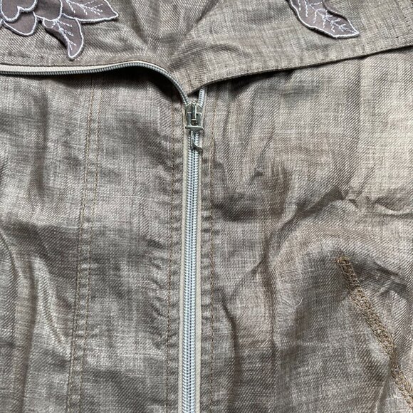 TRICOT CHIC Linen Jacket size 12 US - Picture 8 of 16